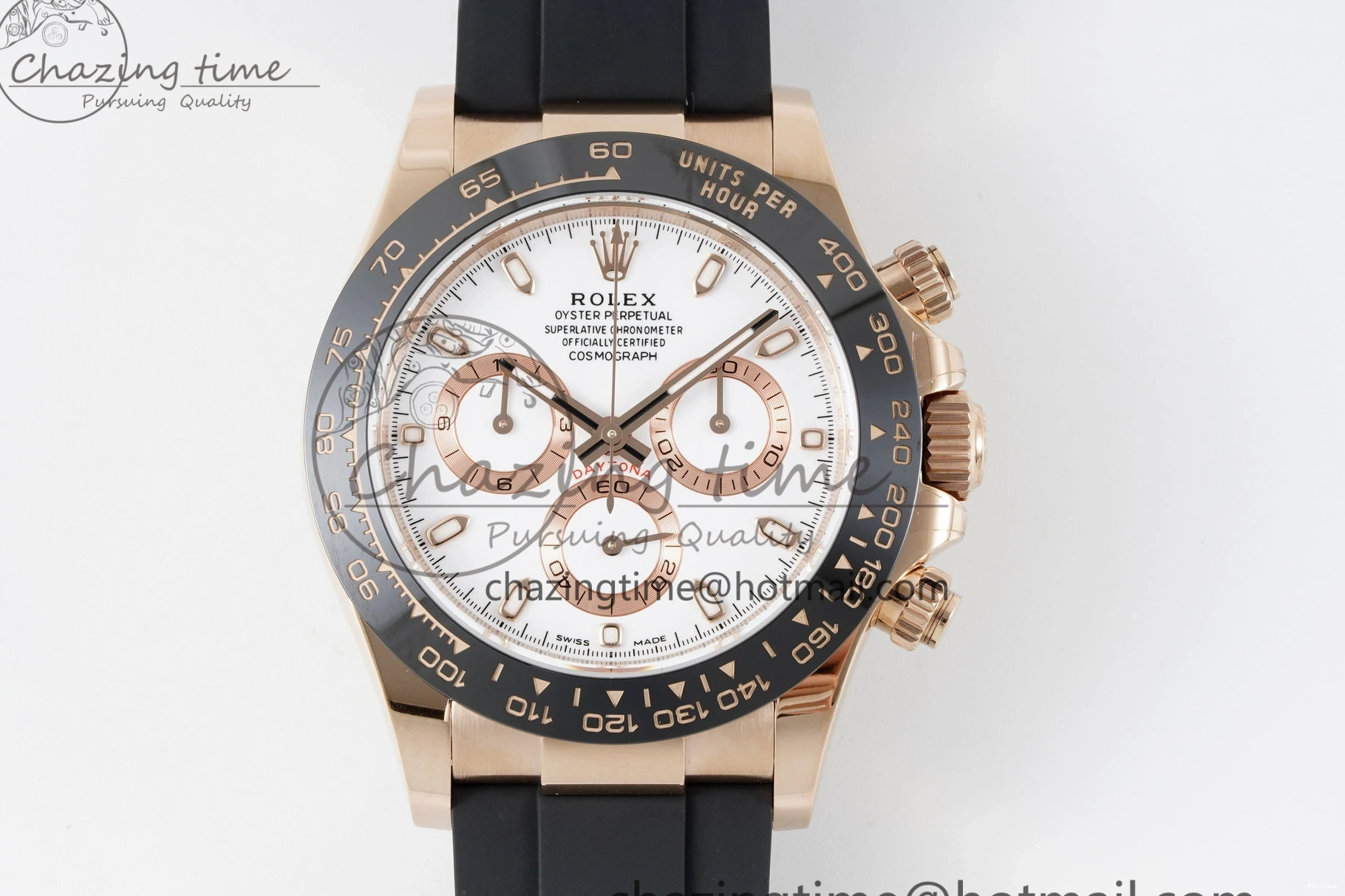 MiroTime 0115 Tailored Daytona 116515 BTF 1:1 Best Edition White Dial on Oysterflex Rubber Strap SA4130 V 2262